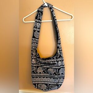 Elephant Boho crossbody 13x14